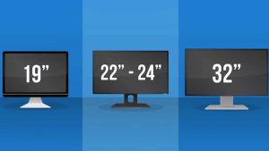 So sánh kích thước màn hình 22 và 24 inch 