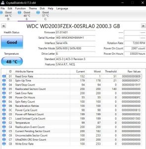Uncorrectable Sector Count - Sector lỗi không sửa được