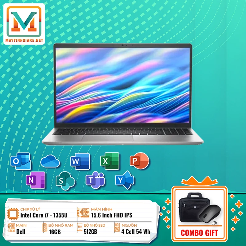 Laptop Dell 15 DC15250 (i7-1355U/16GB/512G/15.6) 1 MRLDCC04 Laptop Dell 15 DC15250 i7 1355U 16GB 512G 15.6
