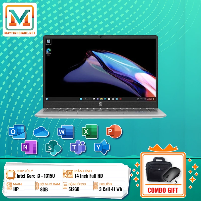 Laptop HP 240 G10 B73TJAT (i3-1315U/8GB/512G/14) 1 MRLHTT07 Laptop HP 240 G10 B73TJAT i3 1315U 8GB 512G 14