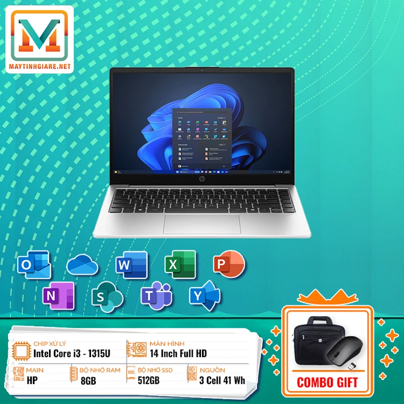 Laptop HP 240R G9 AX3C6AT (i3-1315U/8GB/512G/14) 1 MRLHTT08 Laptop HP 240R G9 AX3C6AT i3 1315U 8GB 512G 14