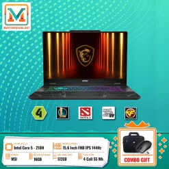 Laptop MSI Cyborg 15 B2RWEKG (Core5-210H/16GB/512G/RTX-5050/15.6)