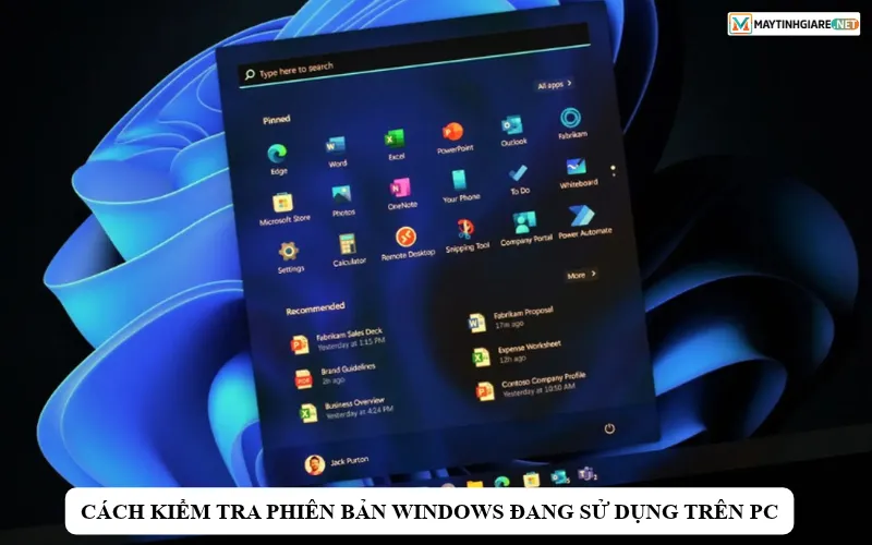 cach kiem tra phien ban windows dang su dung tren pc