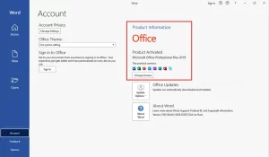 Cách kiểm tra bản quyền Office trên máy tính chính xác, dễ thực hiện 2 Kiểm tra bản quyền Office trực tiếp trong Word hoặc Excel