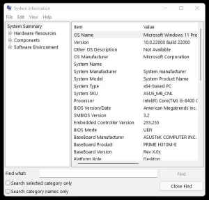 Cách kiểm tra phiên bản Windows đang sử dụng trên PC 4 Kiểm tra thêm thông tin hệ thống bằng System Information